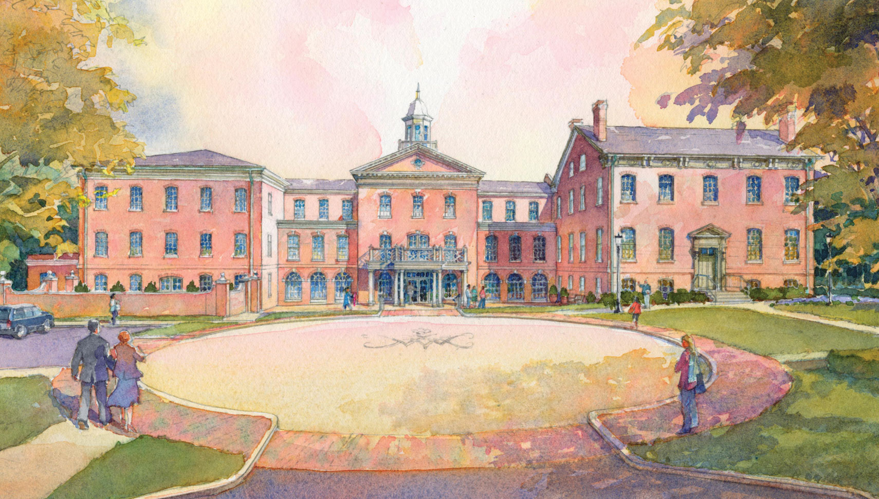 Alumni House watercolor