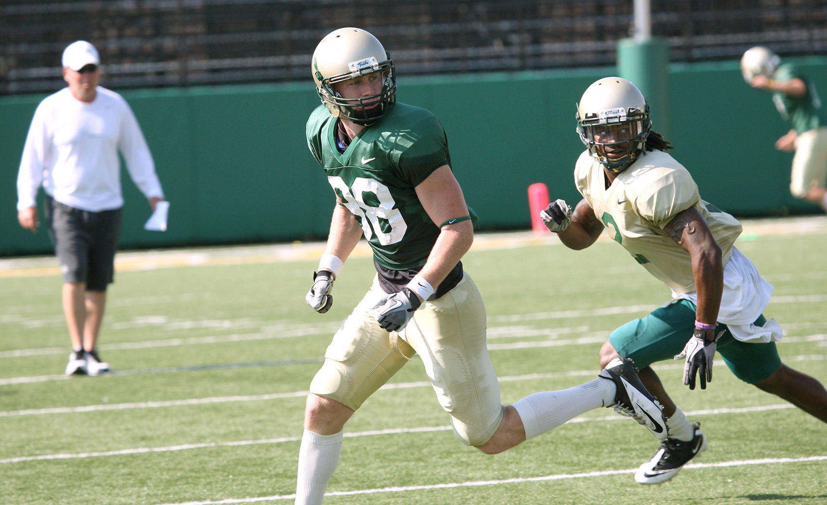 Joe Brady '13 during practice as a W&M wide receiver