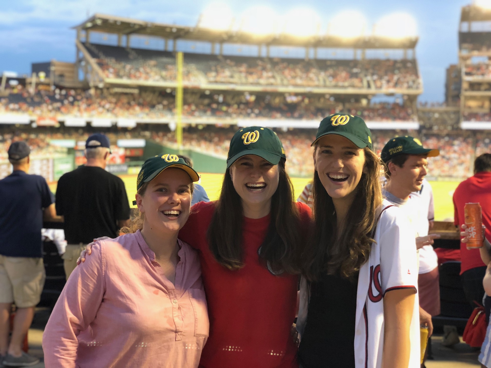 Caroline Stuart at W&M Night at Nats Park