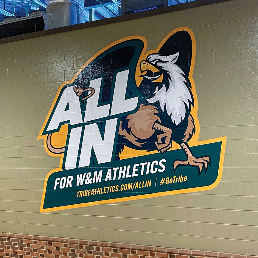 'All In' campaign wall sticker