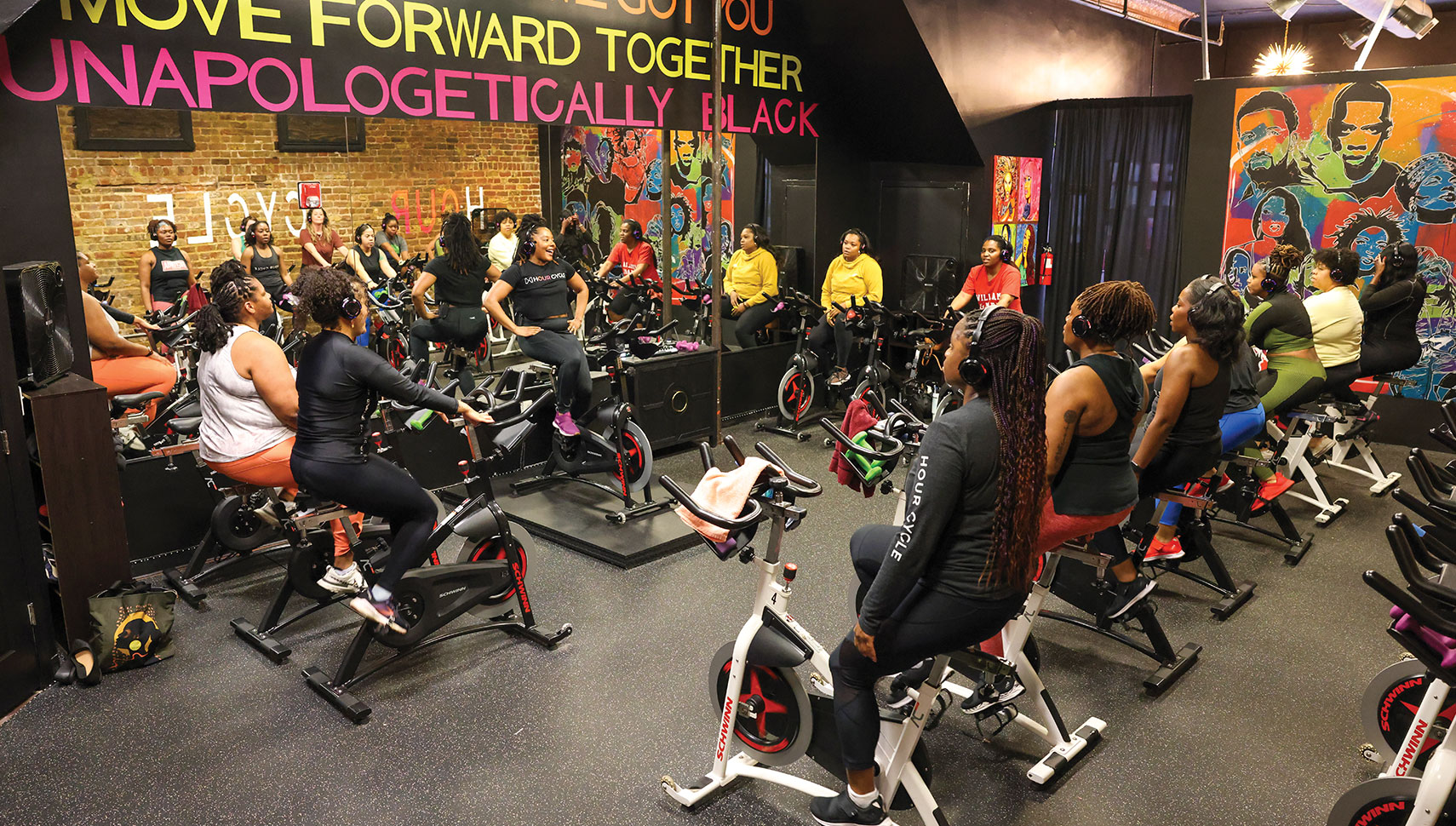 Cycle class at Hour Cycle