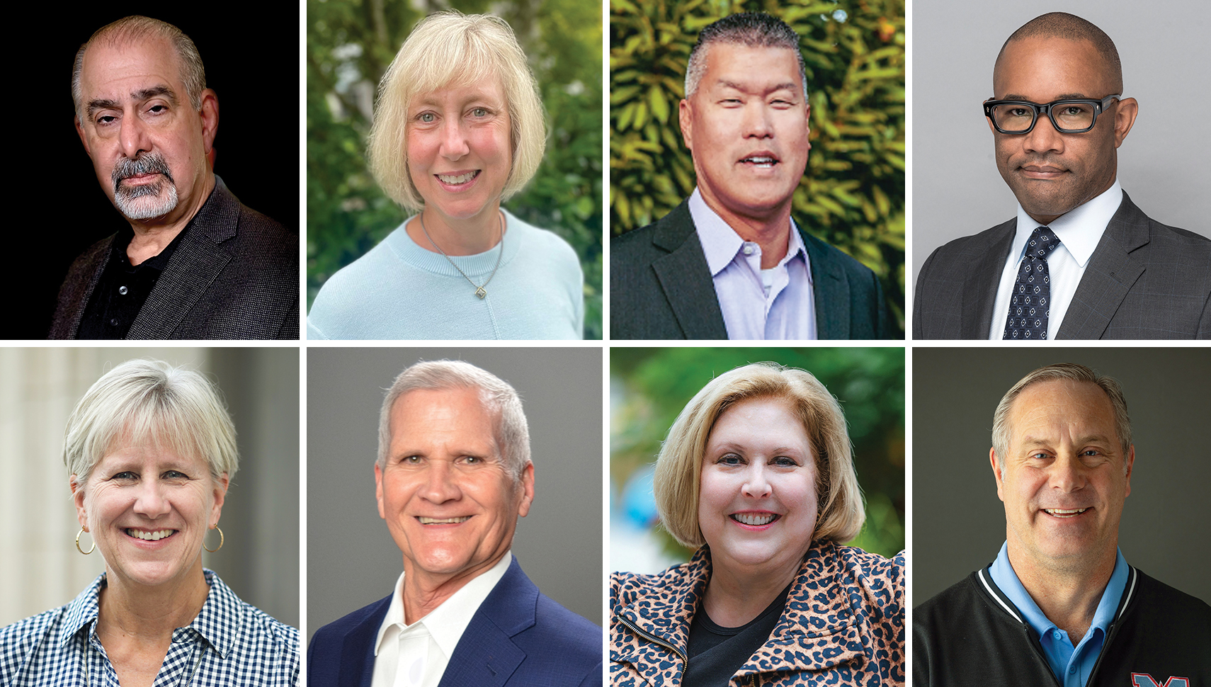      collage of people who are nominees for the W&M Alumni Association Board of Directors