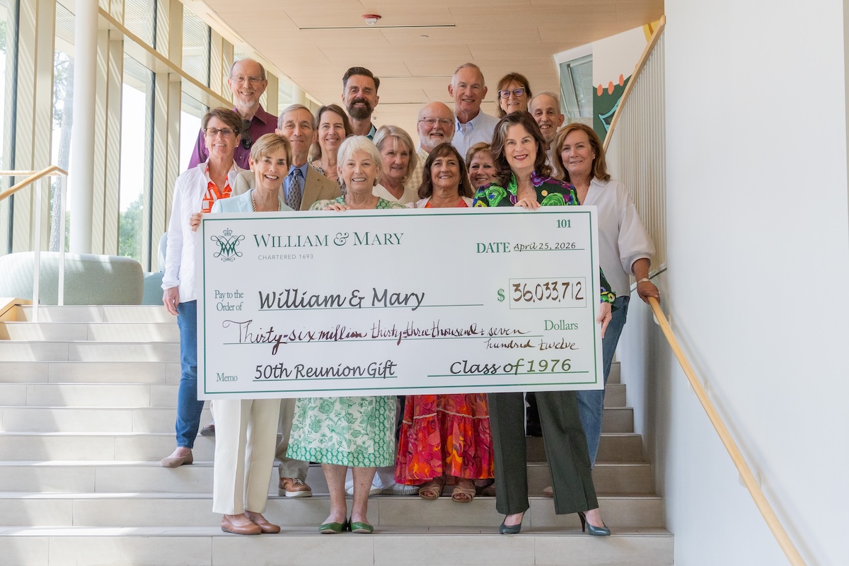 Check Presentation at 50th Reunion Luncheon
