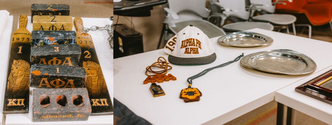 Kappa Pi artifacts from 50th anniversary