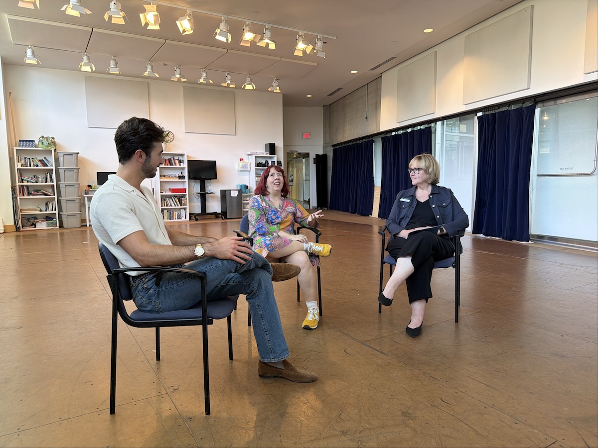 Brian Jenkins, Jill Twiss and Ginger Ambler at the Laughing Together event during W&M Weekend