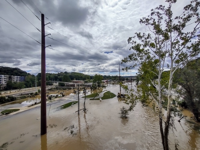 Flooding in Asheville