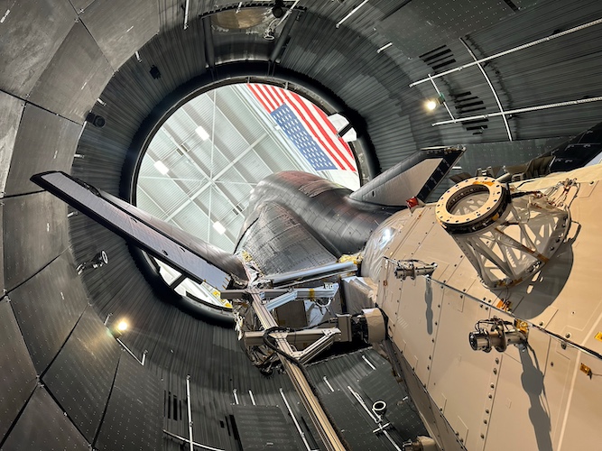 Dream Chaser in thermal vacuum chamber