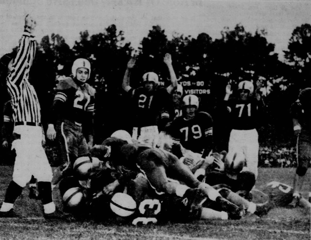 Homecoming football game 1953