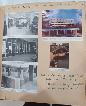 A page from McKenzie's scrapbook