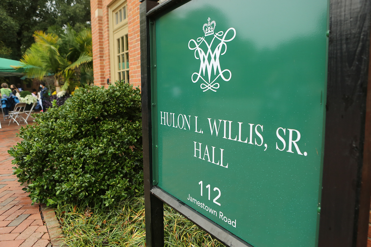 Willis Hall sign
