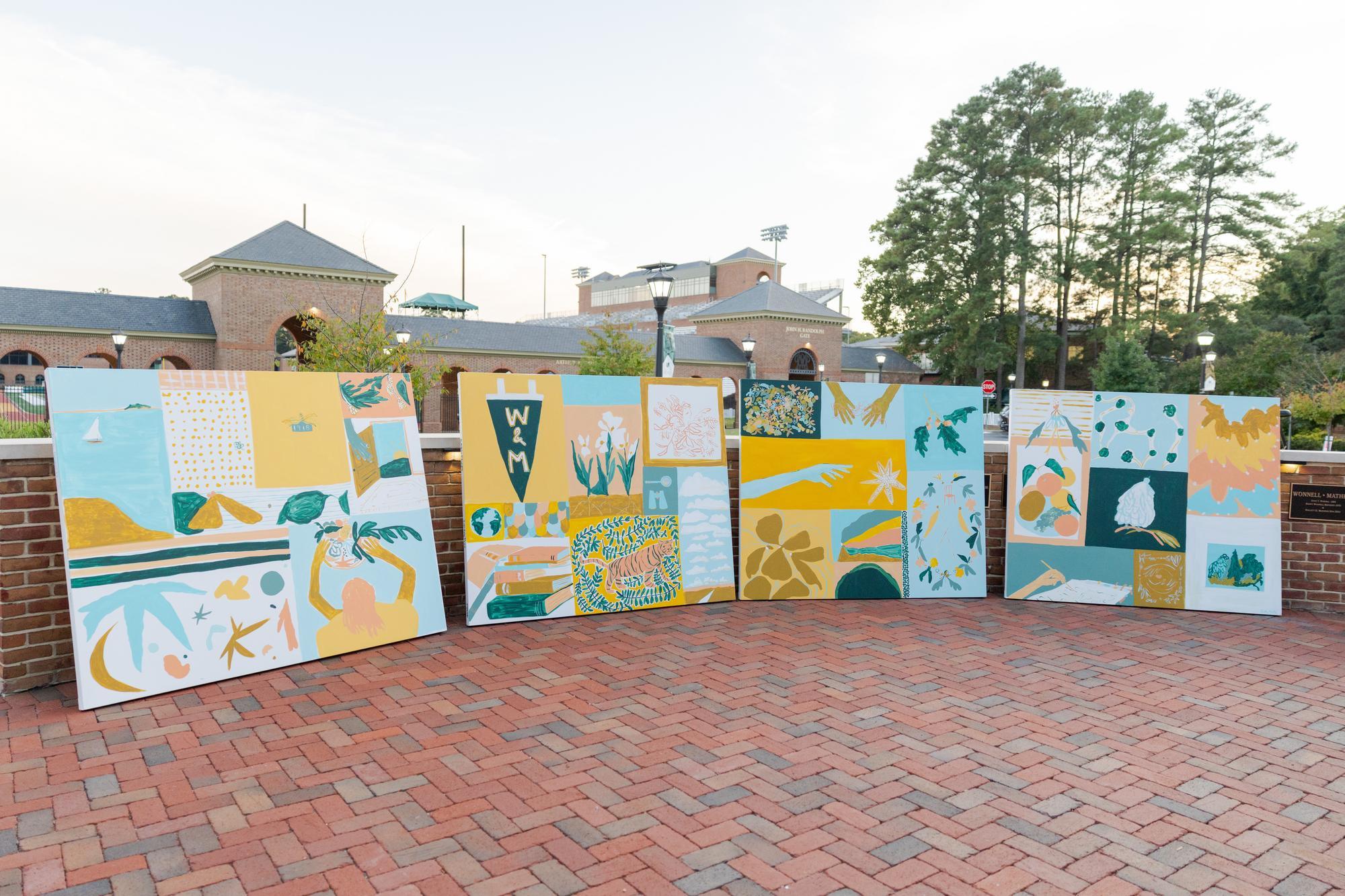 Completed collaborative mural