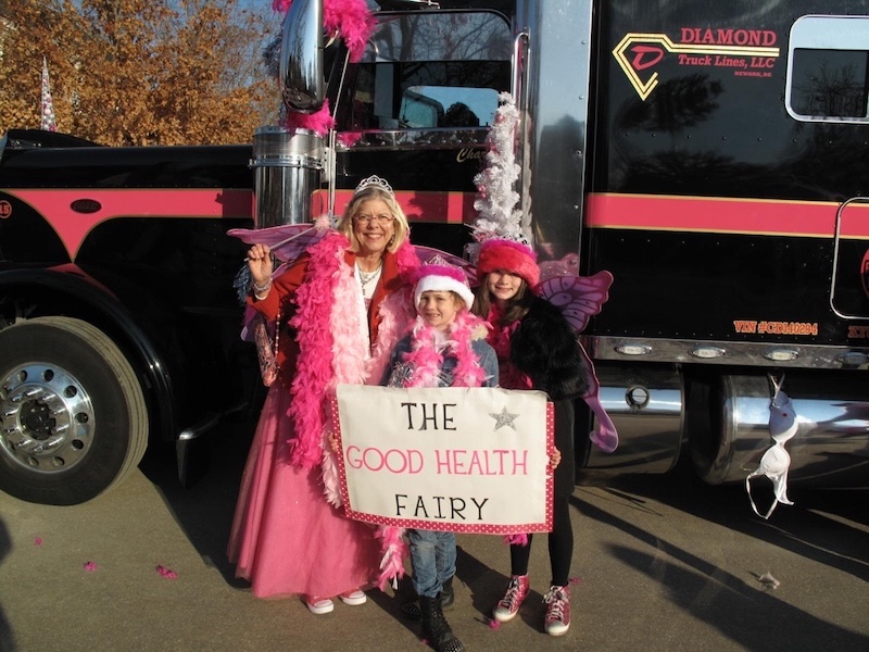 Bowditch appears as “The Good Health Fairy" at an event with fellow volunteers. (Courtesy photo)  